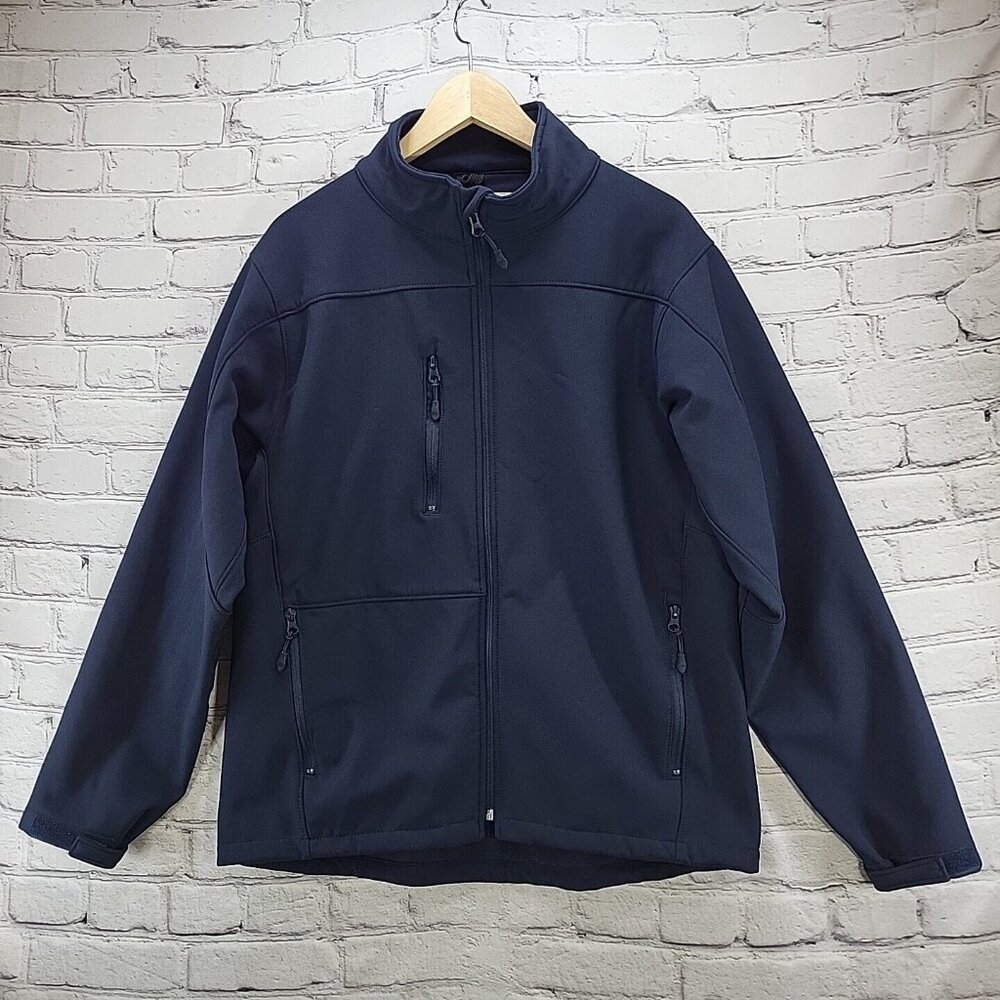 Tradesmans‎ Jacket Mens Sz L Large Navy Blue Workwear
